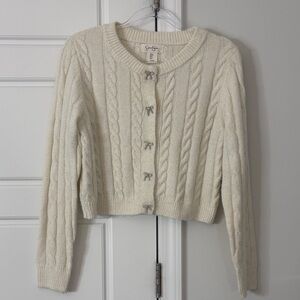 Cable Knit Cream Sweater